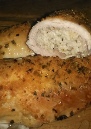 Una foto de Pechugas rellenas de pavo y queso al horno