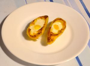 Une photo de Pommes de terre et œufs de caille