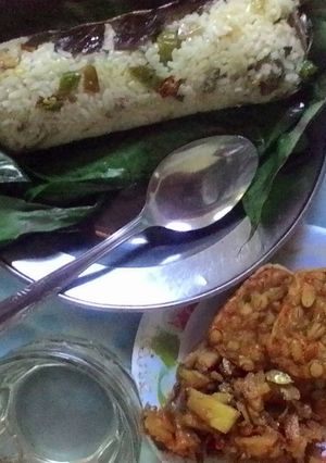 Foto resep Nasi liwet bakar sederhana