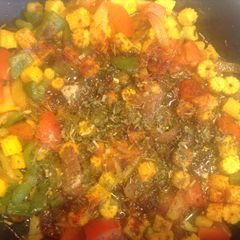 A picture of Corn Capsicum.