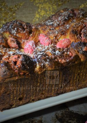 Une photo de Brioche feuilletée aux pralines roses