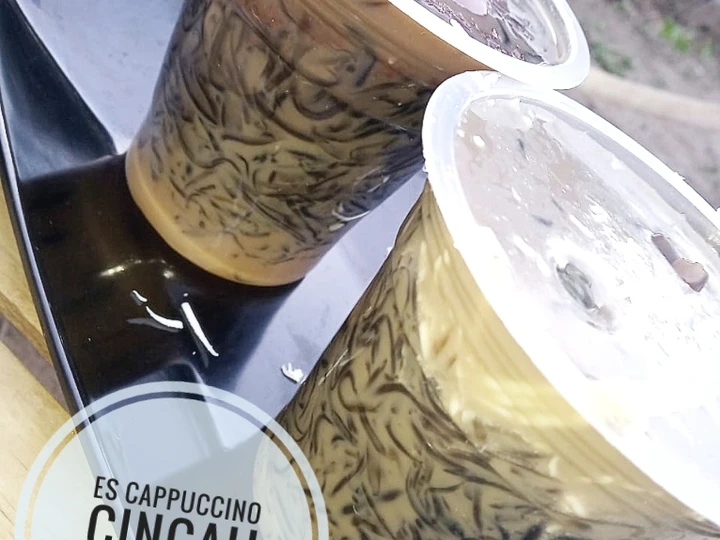 Cara Mudah Membikin Resep Es Cappuccino Cincau yang  Bikin Ketagihan Anti Ribet, Mantap