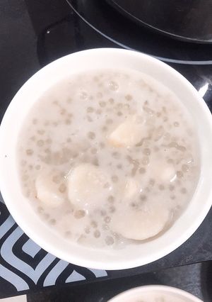 Hình của món Chè khoai sọ bột báng.