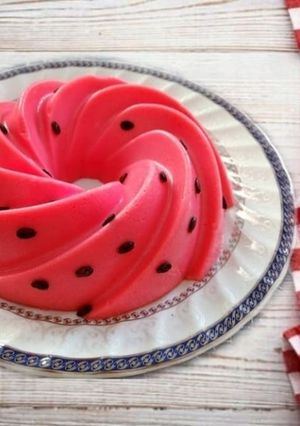 عکسی از دستور دسر هندوانه خوشمزه😋
