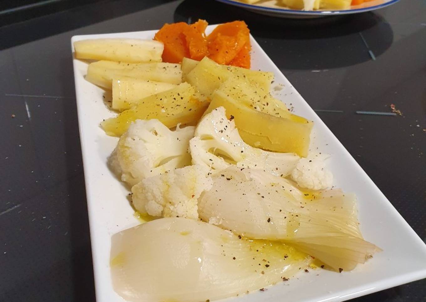 Verduras al vapor con sabor