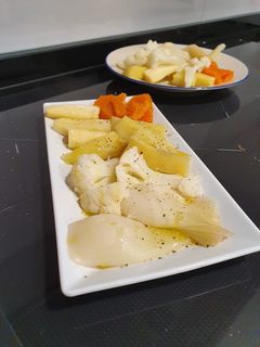 Una foto de Verduras al vapor con sabor