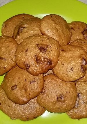 Foto principal de Galletas de avena con miel y chocolate