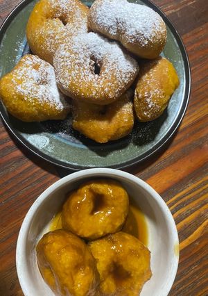 Una foto de Picarones