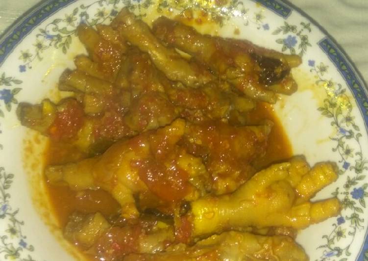 Ceker pedas manis ala ning's