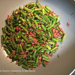 A picture of Asparagus w/Pancetta Stir-Fry.