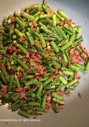 A picture of Asparagus w/Pancetta Stir-Fry.