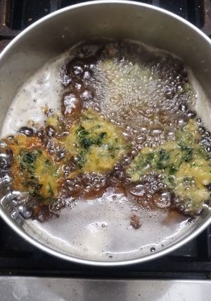 Una foto de Buñuelos de espinaca: cuando la mezcla se vuelve comida