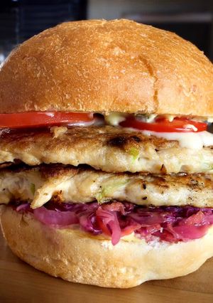Una foto de Hamburguesa de Pollo