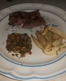 Filete al perejil con papas rústicas