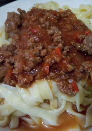 Una foto de Tallarines caseros