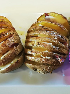 Una foto de Patatas Hasselback