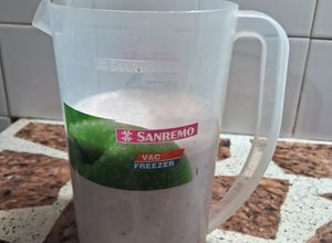 Una foto de Licuado de arándanos y yogur