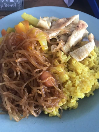 Cara Simple Membikin Resep  Nasi Kuning Magic Com praktis yang Enak, Enak Banget