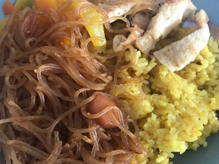 Cara Simple Membikin Resep  Nasi Kuning Magic Com praktis yang Enak, Enak Banget
