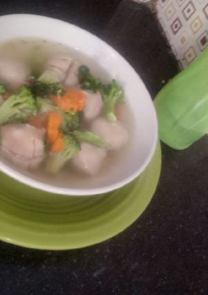 Foto resep Sop bakso simple