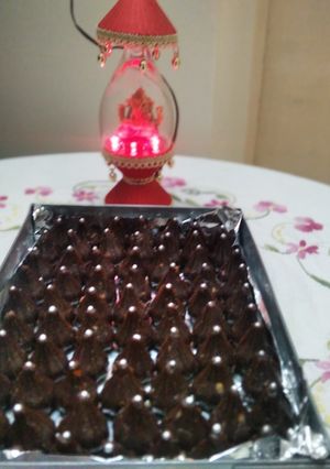 A picture of Chocolate Modak.