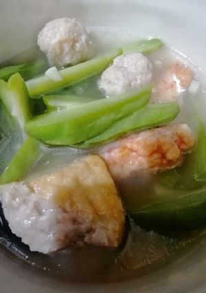 Foto resep Sop labu kecil + tahu bakso