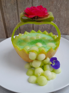 Foto resep Es Melon jelly Susu