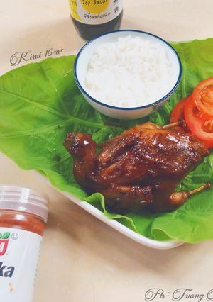 Hình của món Chim Cút Rôti.