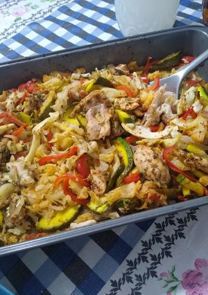 Una foto de Pollo primavera😍