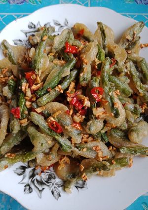 Foto resep Buncis goreng tepung pedas