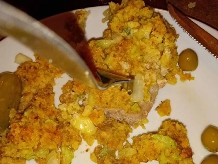 Easy Way Make Southern corn bread stuffing for chicken or turkey the Delicious Really delicious