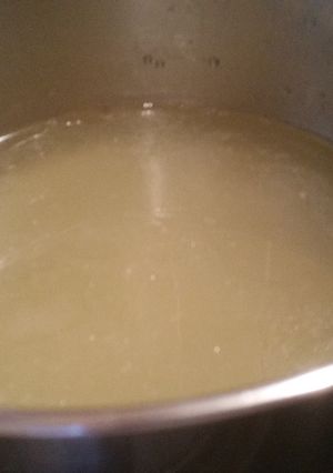 A picture of Chicken stock.