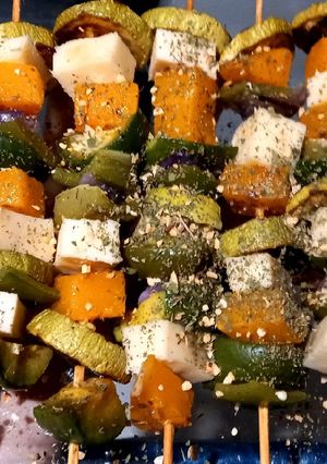 Una foto de Brochettes veggie