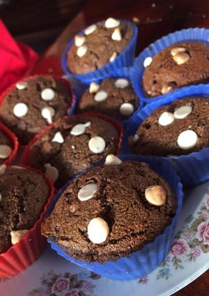 Una foto de Muffins 100% integrales y de algarroba