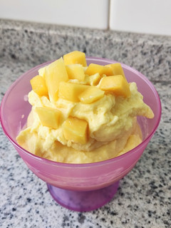 Una foto de Sorbete de mango