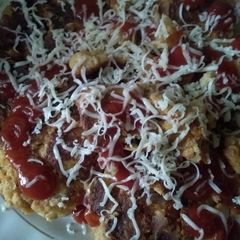 A picture of Bread pizza.