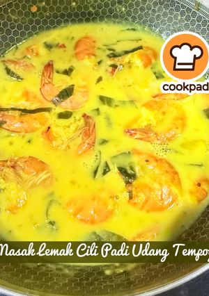Gambar 👩🍳Masak Lemak Cili Padi Udang Tempoyak
