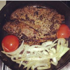 A picture of Simple tasty steak.