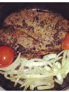 A picture of Simple tasty steak.