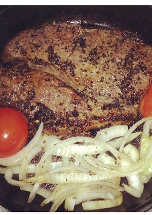 A picture of Simple tasty steak.