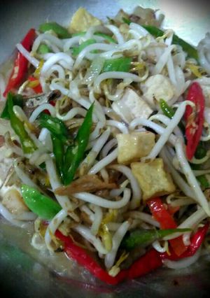 Foto resep Ca taoge tahu teri pedaaz