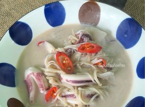 Gambar Masak Lemak Putih Cendawan Enoki & Sotong
