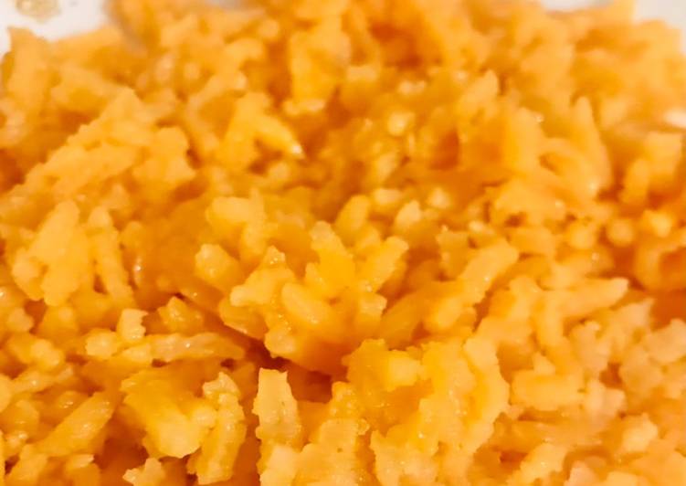 Simple Way to Prepare Speedy Fluffy tomato flavored Mexican rice