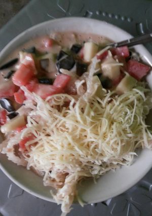 Foto resep Salad buah simple