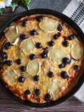 Pizza integral en panificadora sabor cuatro quesos y arándanos