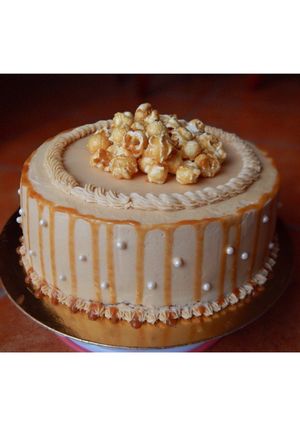 Karamellás-almás torta recept fotója