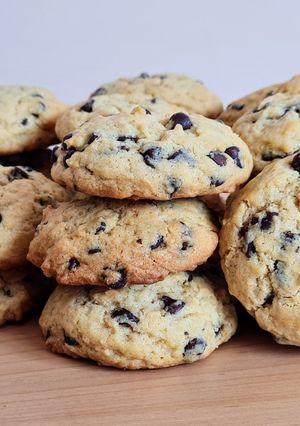 Una foto de Galletas con gotas de chocolate (probando todas las recetas del planeta) 🤗 American cookies 🇺🇸
