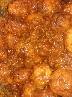 Una foto de Albóndigas con salsa de tomate