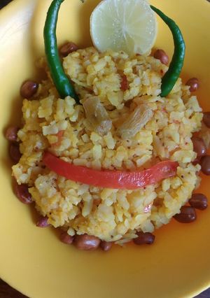 A picture of Jhatpat Poha.