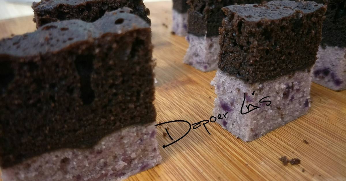 Resep Brownies Ubi Ungu Kukus oleh MardaLena Cookpad